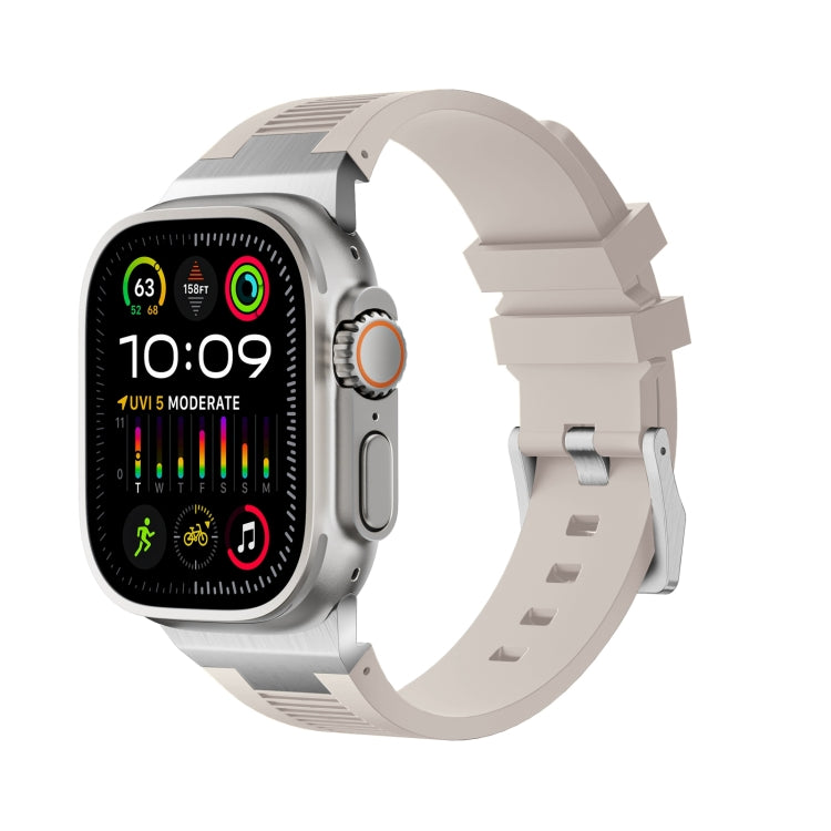 Loners Liquid Silicone Watch Band, For Apple Watch SE 2023 44mm, For Apple Watch Ultra 2 49mm, For Apple Watch Series 9 45mm