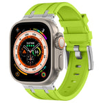 Stone Grain Liquid Silicone Watch Band, For Apple Watch SE 2023 44mm, For Apple Watch Ultra 2 49mm, For Apple Watch Series 9 45mm, For Apple Watch Ultra 49mm