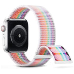 Dual Hook and Loop Nylon Watch Band, For Apple Watch Series 6 44mm, For Apple Watch Series 5 44mm, For Apple Watch Series 5 40mm, For Apple Watch Series 4 44mm, For Apple Watch Series 4 40mm