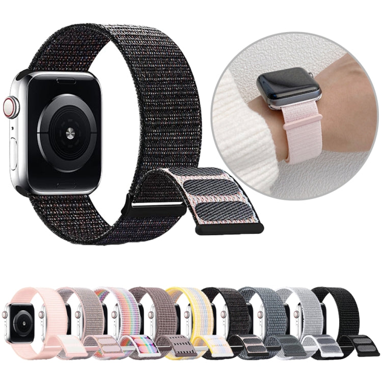 Dual Hook and Loop Nylon Watch Band, For Apple Watch SE 2023 44mm, For Apple Watch SE 2023 40mm, For Apple Watch Ultra 2 49mm, For Apple Watch Series 9 45mm, For Apple Watch Series 9 41mm
