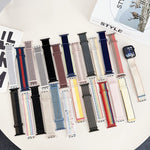 Dual Hook and Loop Nylon Watch Band, For Apple Watch Series 6 44mm, For Apple Watch Series 5 44mm, For Apple Watch Series 5 40mm, For Apple Watch Series 4 44mm, For Apple Watch Series 4 40mm