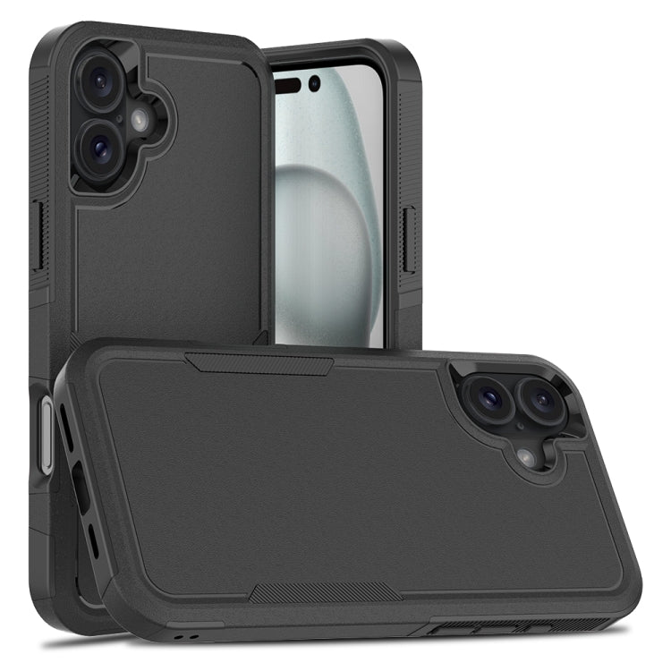 2 in 1 PC + TPU Phone Case, For iPhone 17e / 16e, For iPhone 17 Pro Max, For iPhone 17 Pro, For iPhone 17, For iPhone Air, For iPhone 16 Pro Max, For iPhone 16 Pro, For iPhone 16 Plus