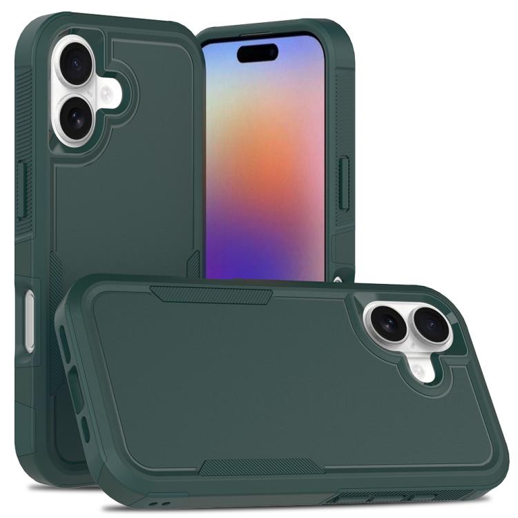 2 in 1 PC + TPU Phone Case, For iPhone 17e / 16e, For iPhone 17 Pro Max, For iPhone 17 Pro, For iPhone 17, For iPhone Air, For iPhone 16 Pro Max, For iPhone 16 Pro, For iPhone 16 Plus