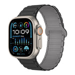 I-Shaped Magnetic Silicone Watch Band, For Apple Watch SE 2023 44mm, For Apple Watch SE 2023 40mm, For Apple Watch Ultra 2 49mm