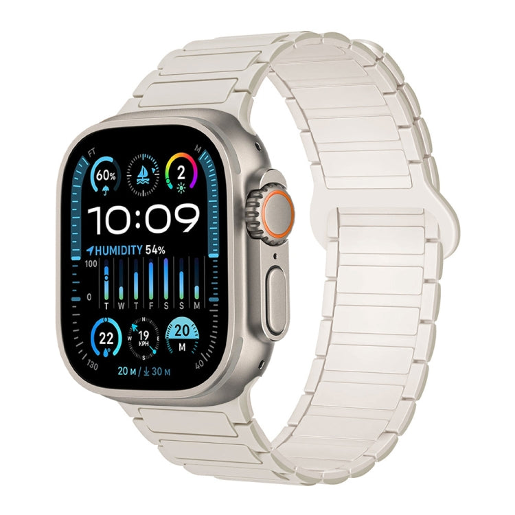 I-Shaped Magnetic Silicone Watch Band, For Apple Watch Series 9 45mm, For Apple Watch Series 9 41mm, For Apple Watch Ultra 49mm