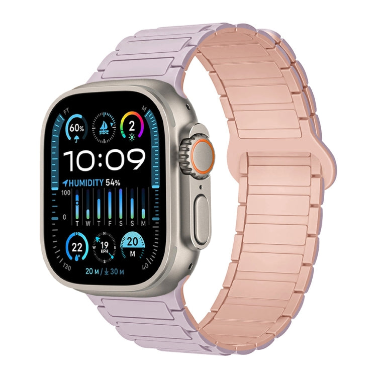 I-Shaped Magnetic Silicone Watch Band, For Apple Watch Series 9 45mm, For Apple Watch Series 9 41mm, For Apple Watch Ultra 49mm