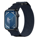 Nylon Hook And Loop Fastener Watch Band, For Apple Watch Series 10 46mm, For Apple Watch Series 10 42mm, For Apple Watch SE 2023 44mm, For Apple Watch SE 2023 40mm, For Apple Watch Ultra 2 49mm, For Apple Watch Series 9 45mm, For Apple Watch Series 9 4...