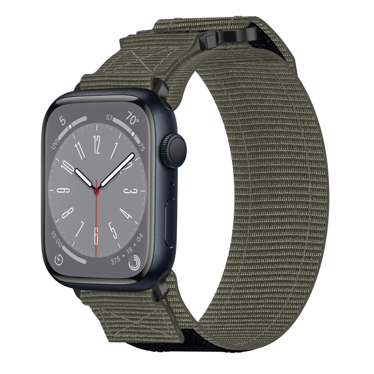 Nylon Hook And Loop Fastener Watch Band, For Apple Watch Series 10 46mm, For Apple Watch Series 10 42mm, For Apple Watch SE 2023 44mm, For Apple Watch SE 2023 40mm, For Apple Watch Ultra 2 49mm, For Apple Watch Series 9 45mm, For Apple Watch Series 9 4...
