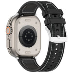 Official Buckle Hybrid Nylon Braid Silicone Watch Band, For Apple Watch 42mm, For Apple Watch 38mm