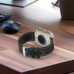 Official Buckle Hybrid Nylon Braid Silicone Watch Band, For Apple Watch 42mm, For Apple Watch 38mm