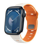 Wave Texture Reverse Buckle Silicone Watch Band, For Apple Watch Ultra 2 49mm, For Apple Watch Series 9 45mm, For Apple Watch Series 9 41mm, For Apple Watch Ultra 49mm