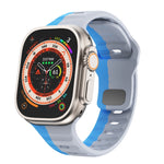 Wave Texture Reverse Buckle Silicone Watch Band, For Apple Watch Ultra 2 49mm, For Apple Watch Series 9 45mm, For Apple Watch Series 9 41mm, For Apple Watch Ultra 49mm