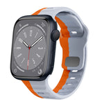Wave Texture Reverse Buckle Silicone Watch Band, For Apple Watch Series 8 41mm, For Apple Watch Series 8 45mm, For Apple Watch SE 2022 40mm, For Apple Watch SE 2022 44mm