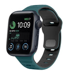 Wave Texture Reverse Buckle Silicone Watch Band, For Apple Watch Series 7 41mm, For Apple Watch Series 7 45mm, For Apple Watch SE 40mm, For Apple Watch SE 44mm