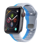 Wave Texture Reverse Buckle Silicone Watch Band, For Apple Watch Series 4 44mm, For Apple Watch Series 4 40mm, For Apple Watch Series 3 38mm, For Apple Watch Series 3 42mm