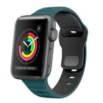Wave Texture Reverse Buckle Silicone Watch Band, For Apple Watch Series 4 44mm, For Apple Watch Series 4 40mm, For Apple Watch Series 3 38mm, For Apple Watch Series 3 42mm
