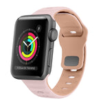 Wave Texture Reverse Buckle Silicone Watch Band, For Apple Watch Series 4 44mm, For Apple Watch Series 4 40mm, For Apple Watch Series 3 38mm, For Apple Watch Series 3 42mm