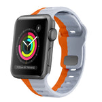 Wave Texture Reverse Buckle Silicone Watch Band, For Apple Watch Series 4 44mm, For Apple Watch Series 4 40mm, For Apple Watch Series 3 38mm, For Apple Watch Series 3 42mm