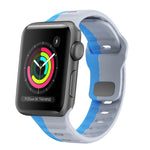 Wave Texture Reverse Buckle Silicone Watch Band, For Apple Watch Series 4 44mm, For Apple Watch Series 4 40mm, For Apple Watch Series 3 38mm, For Apple Watch Series 3 42mm