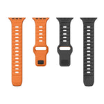 Wave Texture Reverse Buckle Silicone Watch Band, For Apple Watch Series 2 42mm, For Apple Watch Series 2 38mm, For Apple Watch 42mm, For Apple Watch 38mm