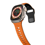 Wave Texture Reverse Buckle Silicone Watch Band, For Apple Watch Series 10 46mm, For Apple Watch Series 10 42mm, For Apple Watch SE 2023 44mm, For Apple Watch SE 2023 40mm