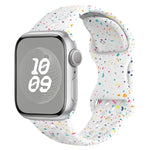 Hole Style Butterfly Buckle Camouflage Silicone Watch Band, For Apple Watch Series 8 41mm, For Apple Watch Series 8 45mm, For Apple Watch SE 2022 40mm, For Apple Watch SE 2022 44mm
