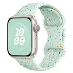 Hole Style Butterfly Buckle Camouflage Silicone Watch Band, For Apple Watch Series 7 41mm, For Apple Watch Series 7 45mm, For Apple Watch SE 40mm, For Apple Watch SE 44mm