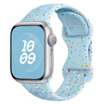 Hole Style Butterfly Buckle Camouflage Silicone Watch Band, For Apple Watch Series 7 41mm, For Apple Watch Series 7 45mm, For Apple Watch SE 40mm, For Apple Watch SE 44mm