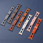 Mesh Calfskin Genuine Leather Watch Band, For Apple Watch Series 8 41mm, For Apple Watch Series 8 45mm, For Apple Watch SE 2022 40mm, For Apple Watch SE 2022 44mm, For Apple Watch Series 7 41mm, For Apple Watch Series 7 45mm
