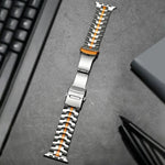 Double Lock Buckle Turtle Titanium Steel Watch Band, For Apple Watch SE 40mm, For Apple Watch SE 44mm, For Apple Watch Series 6 40mm, For Apple Watch Series 6 44mm, For Apple Watch Series 5 44mm, For Apple Watch Series 5 40mm                           ...