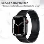 PG65 Single Bead Bamboo Joint Spring Bars Titanium Metal Watch Band, For Apple Watch Series 10 46mm, For Apple Watch Series 10 42mm, For Apple Watch SE 2023 44mm, For Apple Watch SE 2023 40mm, For Apple Watch Ultra 2 49mm, For Apple Watch Series 9 45mm...