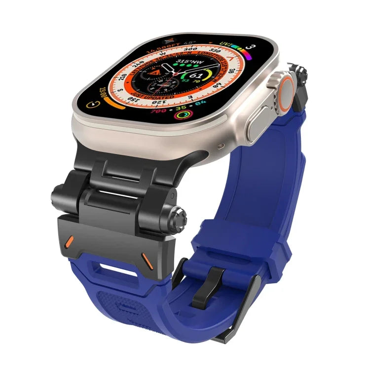 Stainless Steel Connector TPU Watch Band, For Apple Watch Series 6 44mm, For Apple Watch Series 5 44mm