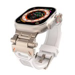 Stainless Steel Connector TPU Watch Band, For Apple Watch Series 6 44mm, For Apple Watch Series 5 44mm
