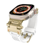 Stainless Steel Connector TPU Watch Band, For Apple Watch Series 4 44mm, For Apple Watch Series 3 42mm