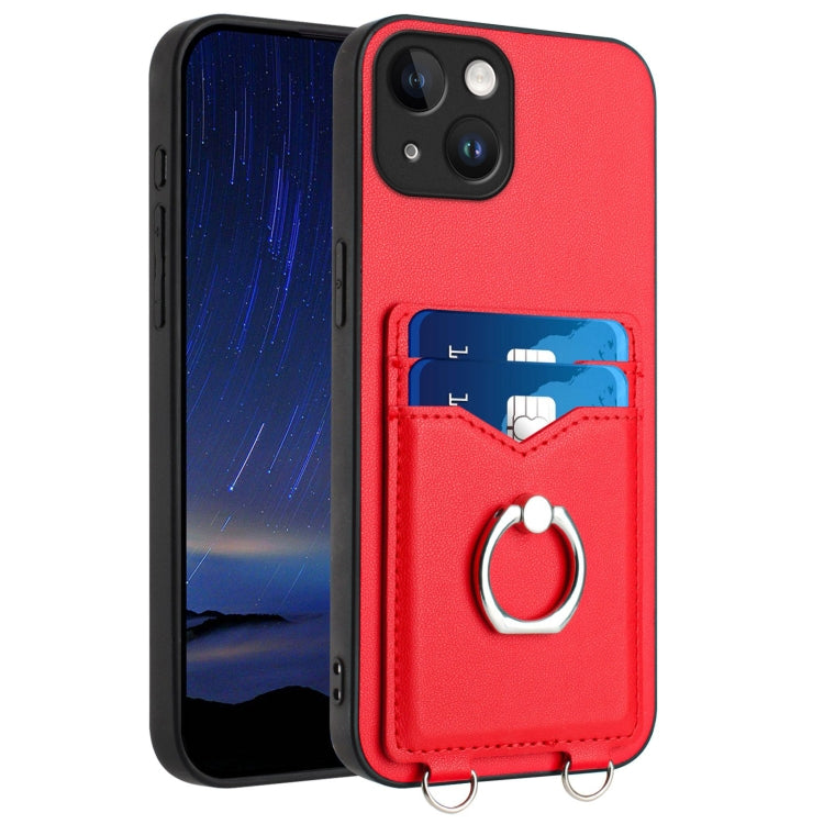 R20 Ring Card Holder Phone Case, For iPhone 13 mini, For iPhone 12, For iPhone 12 Pro Max, For iPhone 12 Pro, For iPhone 12 mini, For iPhone 11 Pro Max, For iPhone 11, For iPhone 11 Pro