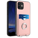 R20 Ring Card Holder Phone Case, For iPhone 13 mini, For iPhone 12, For iPhone 12 Pro Max, For iPhone 12 Pro, For iPhone 12 mini, For iPhone 11 Pro Max, For iPhone 11, For iPhone 11 Pro