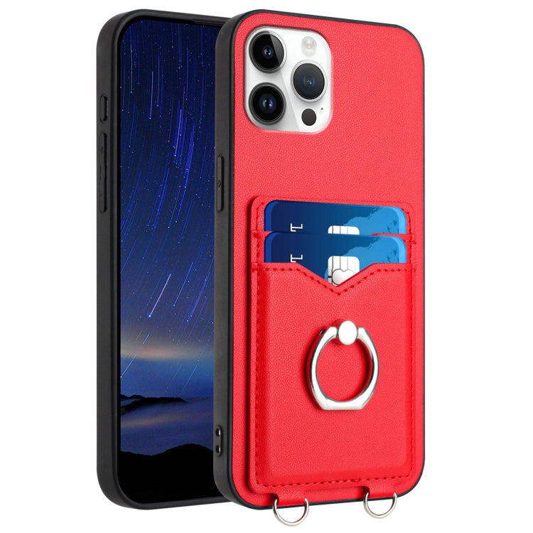 R20 Ring Card Holder Phone Case, For iPhone 13 mini, For iPhone 12, For iPhone 12 Pro Max, For iPhone 12 Pro, For iPhone 12 mini, For iPhone 11 Pro Max, For iPhone 11, For iPhone 11 Pro