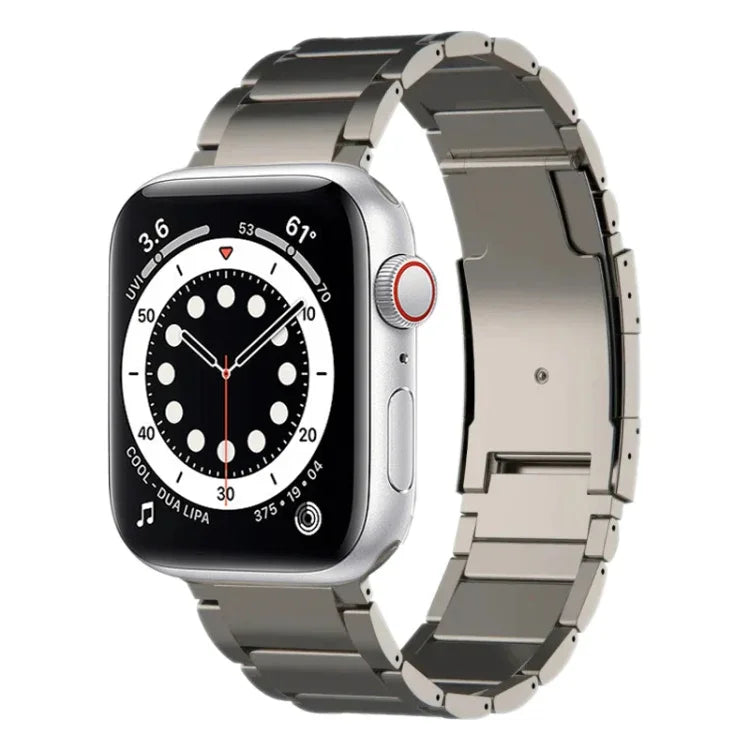 Titanium Metal Watch Band, For Apple Watch Series 7 41mm, For Apple Watch Series 7 45mm, For Apple Watch SE 40mm, For Apple Watch SE 44mm, For Apple Watch Series 6 40mm, For Apple Watch Series 6 44mm, For Apple Watch Series 5 44mm                      ...