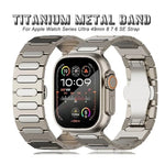 Oval Butterfly Buckle Titanium Alloy Watch Band, For Apple Watch SE 2023 44mm, For Apple Watch Ultra 2 49mm, For Apple Watch Series 9 45mm, For Apple Watch Ultra 49mm, For Apple Watch Series 8 45mm, For Apple Watch SE 2022 44mm                         ...