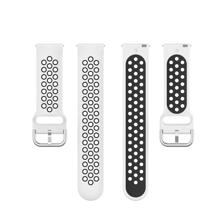 Silicone Sports Two-tone Strap, Size: 22mm, For Xiaomi Haylou Solar LS05