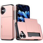 Shockproof Armor Phone Case with Card Slot, For iPhone Air, For iPhone 16 Pro Max, For iPhone 16 Pro, For iPhone 16 Plus