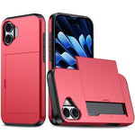 Shockproof Armor Phone Case with Card Slot, For iPhone 16 Pro Max, For iPhone 16 Pro, For iPhone 16 Plus, For iPhone 16