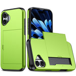 Shockproof Armor Phone Case with Card Slot, For iPhone Air, For iPhone 16 Pro Max, For iPhone 16 Pro, For iPhone 16 Plus