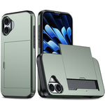 Shockproof Armor Phone Case with Card Slot, For iPhone Air, For iPhone 16 Pro Max, For iPhone 16 Pro, For iPhone 16 Plus