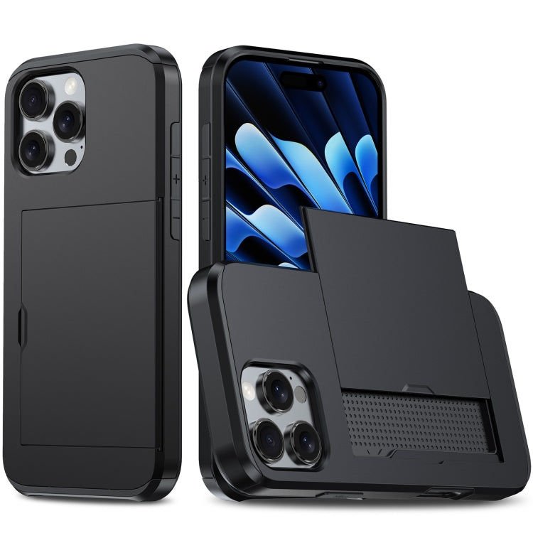 Shockproof Armor Phone Case with Card Slot, For iPhone Air, For iPhone 16 Pro Max, For iPhone 16 Pro, For iPhone 16 Plus