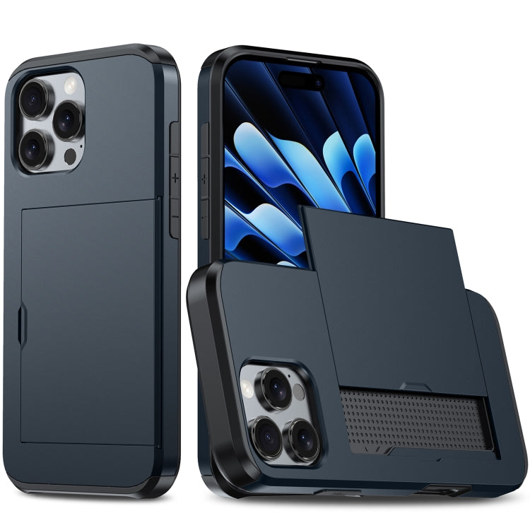 Shockproof Armor Phone Case with Card Slot, For iPhone Air, For iPhone 16 Pro Max, For iPhone 16 Pro, For iPhone 16 Plus