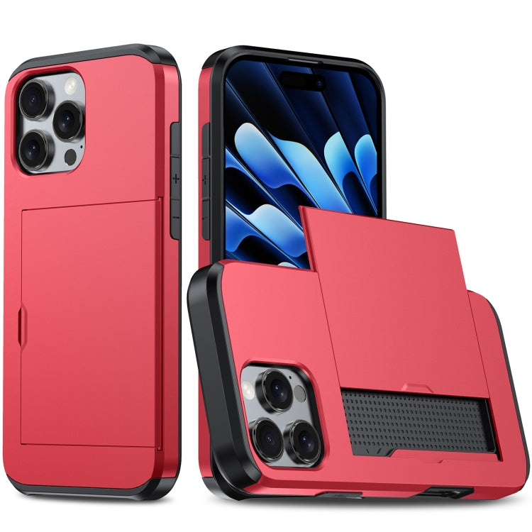 Shockproof Armor Phone Case with Card Slot, For iPhone Air, For iPhone 16 Pro Max, For iPhone 16 Pro, For iPhone 16 Plus
