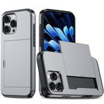 Shockproof Armor Phone Case with Card Slot, For iPhone Air, For iPhone 16 Pro Max, For iPhone 16 Pro, For iPhone 16 Plus