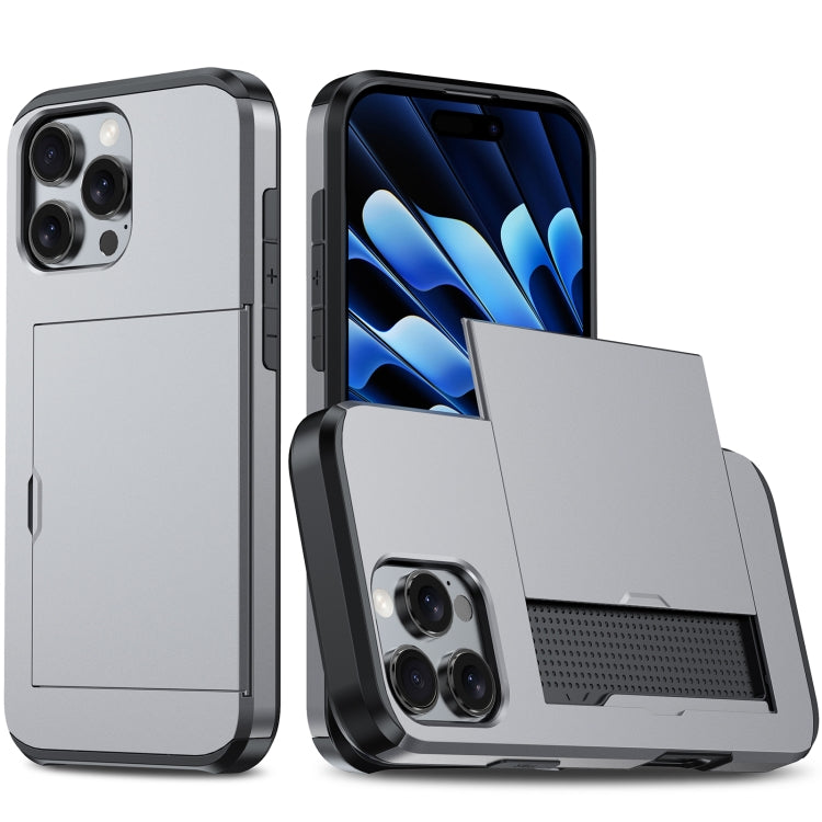 Shockproof Armor Phone Case with Card Slot, For iPhone Air, For iPhone 16 Pro Max, For iPhone 16 Pro, For iPhone 16 Plus