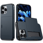 Shockproof Armor Phone Case with Card Slot, For iPhone Air, For iPhone 16 Pro Max, For iPhone 16 Pro, For iPhone 16 Plus